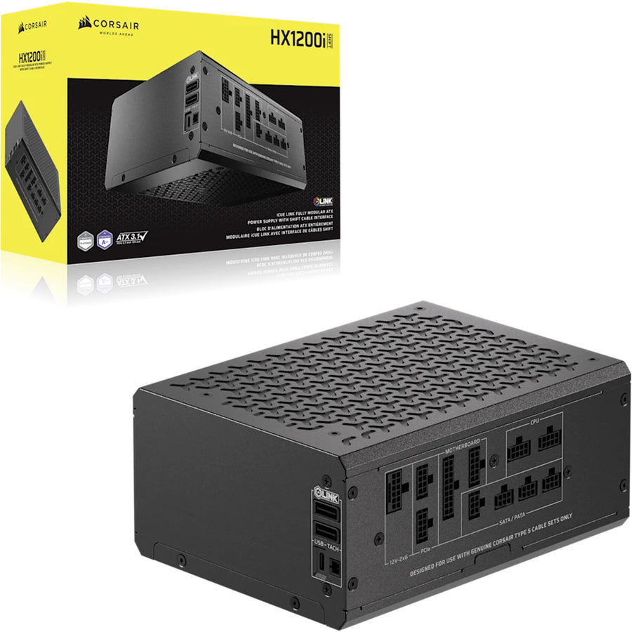 Corsair HXi Series HX1200i SHIFT 1200W Platinum ATX 3.1 Power Supply