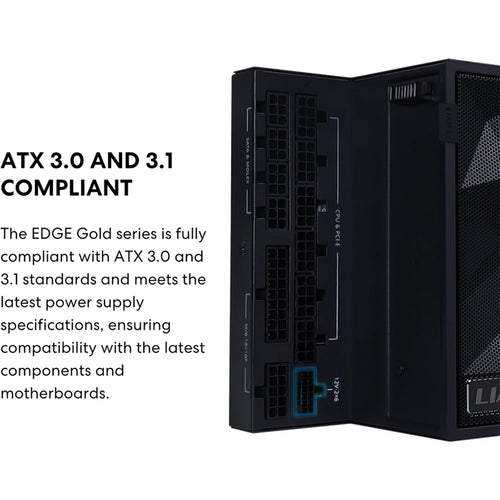 Lian Li Edge 750W Black 80 Plus Gold ATX3.1 Power Supply