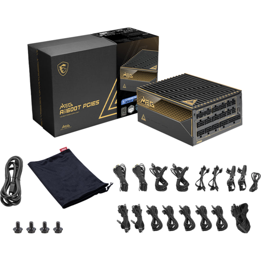 MSI MEG  1600W 80 Plus Titanium Full Modular Power Supply