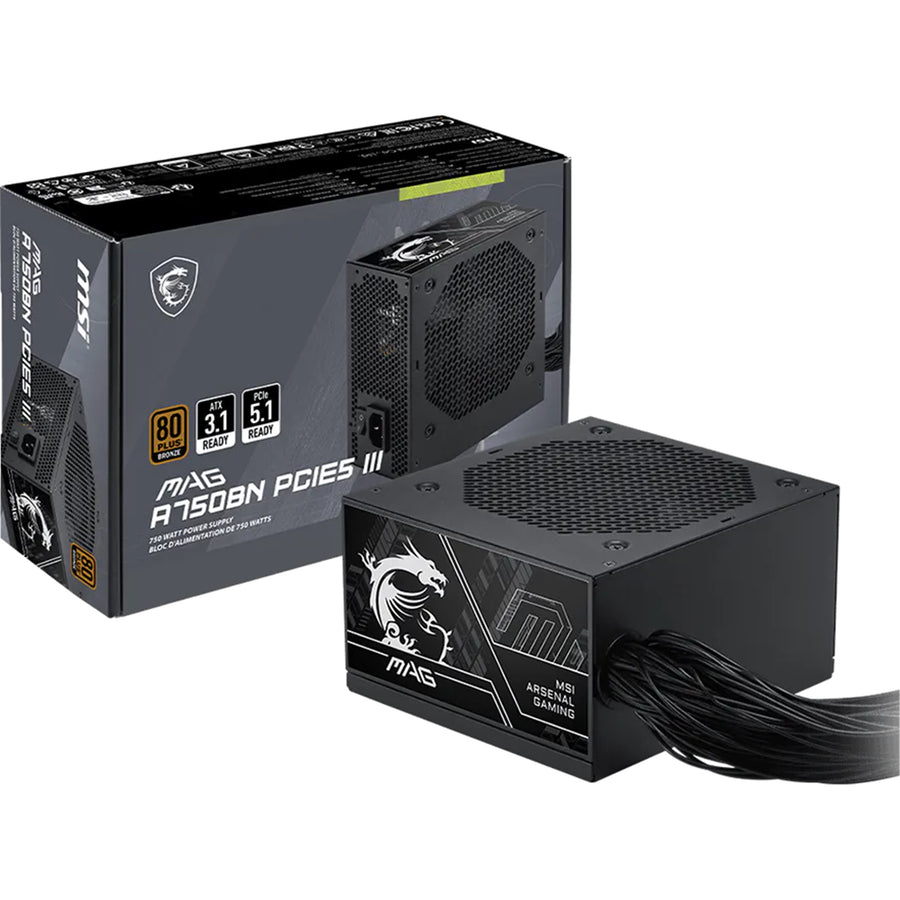 MSI MAG A750BN PCIE III 750W ATX 3.1 Power Supply
