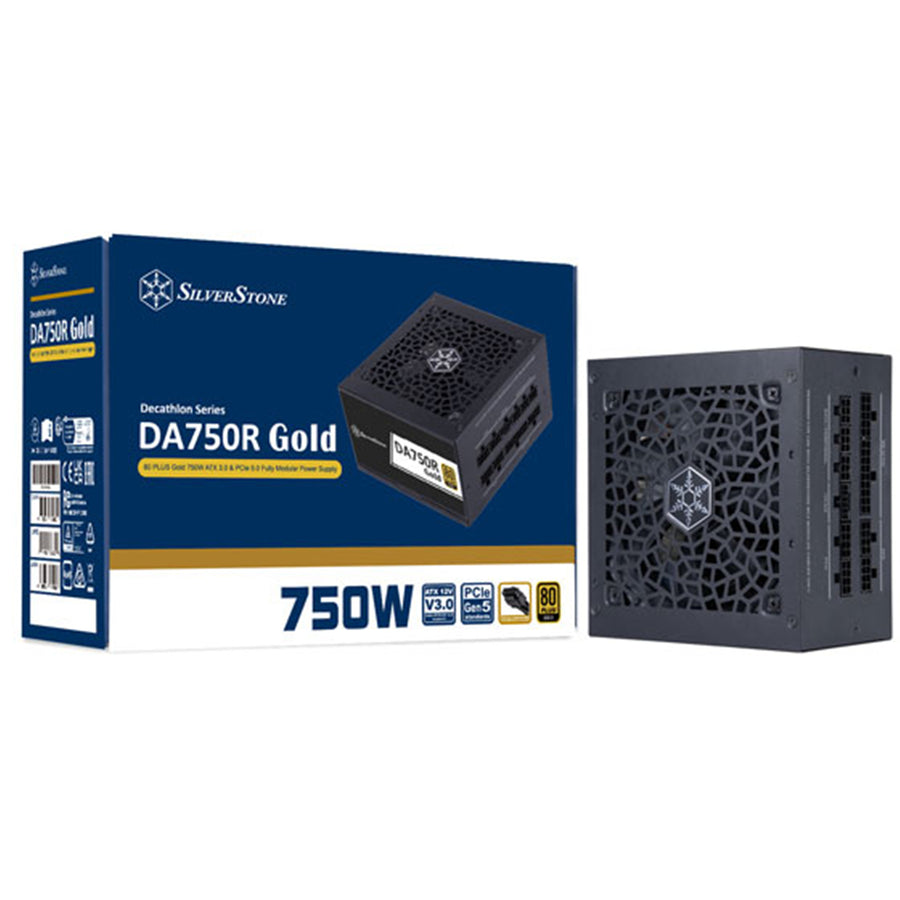 SST-DA750R-GMA - Silverstone DA750R-G Decathlon Gold Gen5 750W Modular ATX PSU 5yr wty