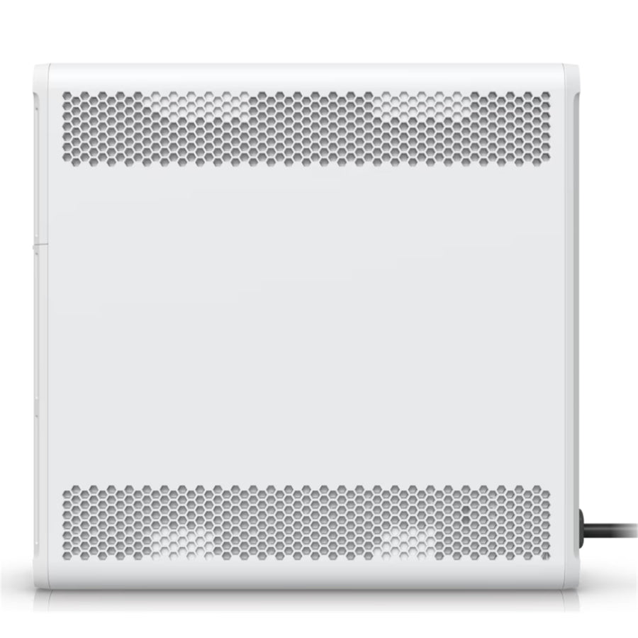 Ubiquiti UniFi UPS Tower, UniFi managed 1kVA uninterruptible power supply with 5 backup outlets 5 surge outlets and hot swappable battery, 108Wh, half load (300W) runtime of 7 minutes