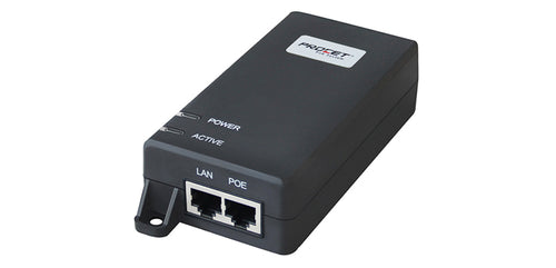 Procet PoE Systems 55V DC 30 Watt 10 Gigabit 802.3at Power over Ethernet Supply