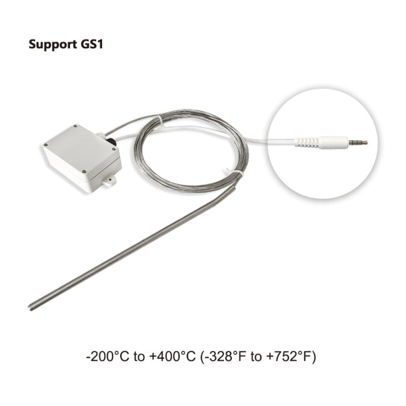 UbiBot PT100-3M-R-Audio - PT100-3M-R-Audio Industrial Grade Temperature Probe for GS1 3 Metres