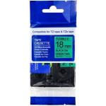 Brother BTZEFX741 - Tape Black on Green TZEFX741