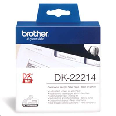 Brother DK22214 White Roll