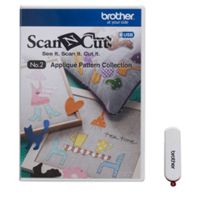 Brother Scan N Cut CAUSB2 USB Number 2 - Applique Pattern Collection