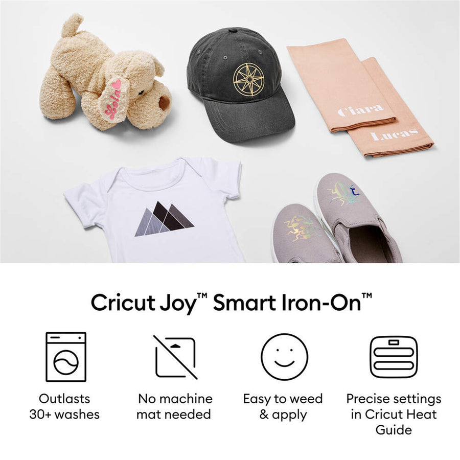Cricut Everyday Joy Smart Iron-On 5.5"X24" / Black