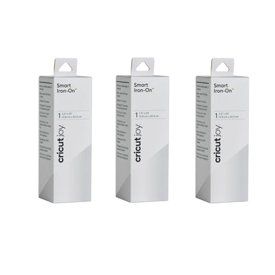 Cricut Everyday JOY Smart Iron-On 5.5"X24" / White (3pcs Value Pack)