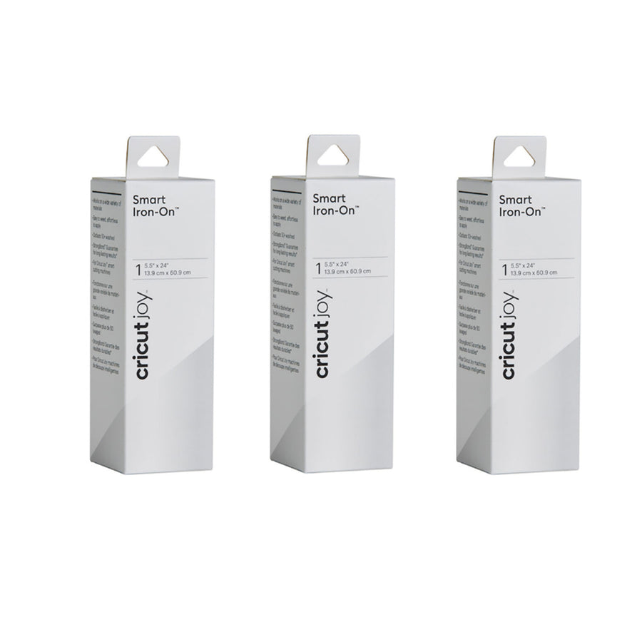 Cricut Everyday JOY Smart Iron-On 5.5"X24" / White (3pcs Value Pack)