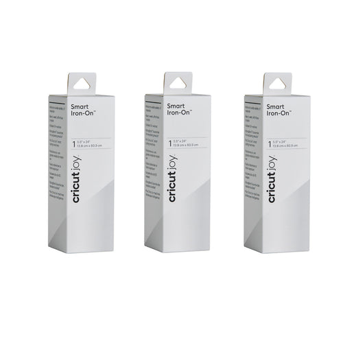 Cricut Everyday JOY Smart Iron-On 5.5"X24" / White (3pcs Value Pack)