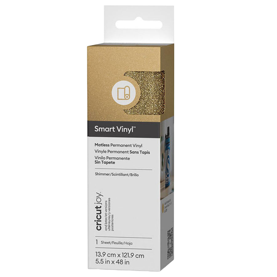 Cricut Everyday Joy Smart Permanent Vinyl 5.5"X48" / Shimmer Gold