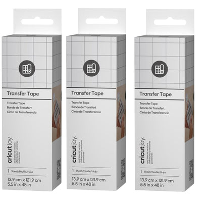 Cricut Everyday Joy Transfer Tape 5.5"X48" (3pcs Value Pack)