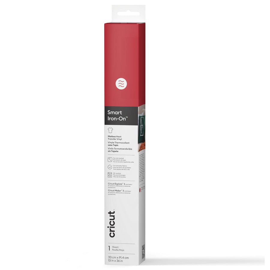 Cricut Everyday Smart Iron-On  13"X36" / Red (3pcs Value Pack)