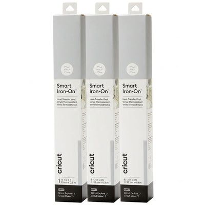 Cricut Everyday Smart Iron-On  13"X36" / Silver (3pcs Value Pack)