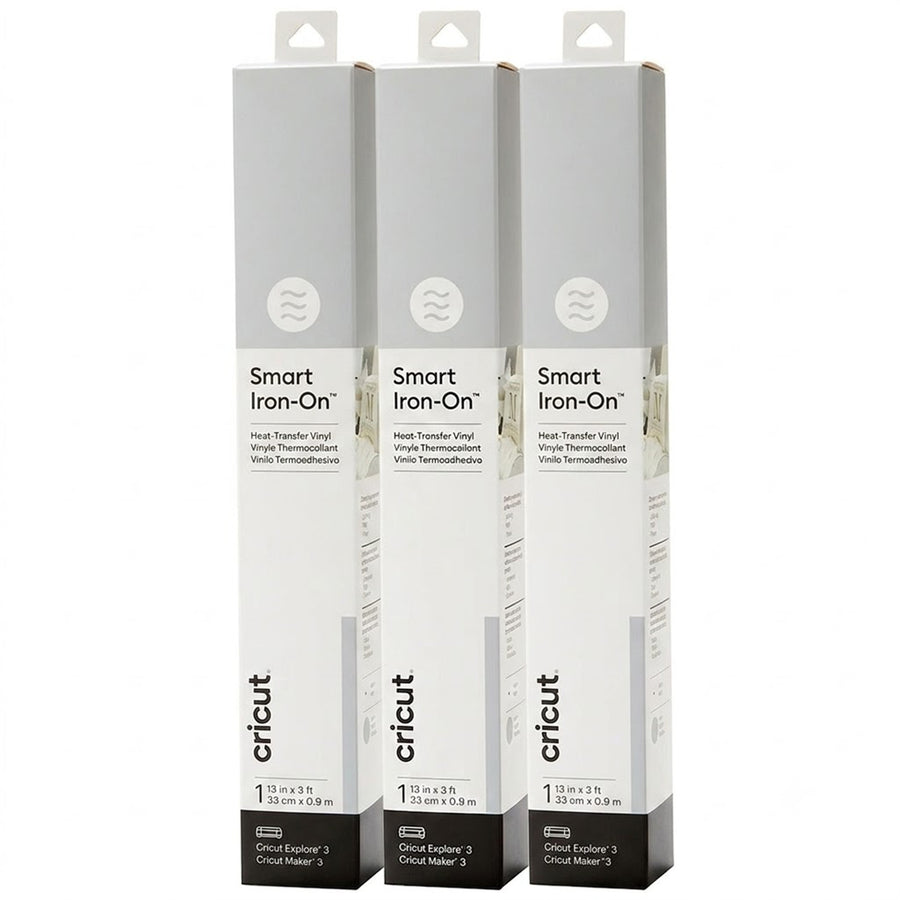 Cricut Everyday Smart Iron-On  13"X36" / Silver (3pcs Value Pack)