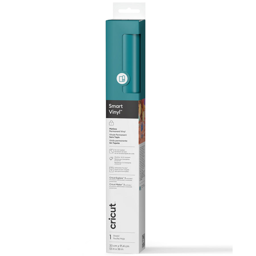 Cricut Everyday Smart Vinyl Permanent 13"X36" / Aqua