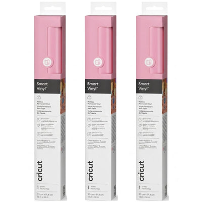 Cricut Everyday Smart Vinyl Permanent 13"x 36"/ Light Pink (3pcs Value Pack)