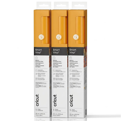 Cricut Everyday Smart Vinyl Permanent 13"X36" / Maize Yellow (3pcs Value Pack)
