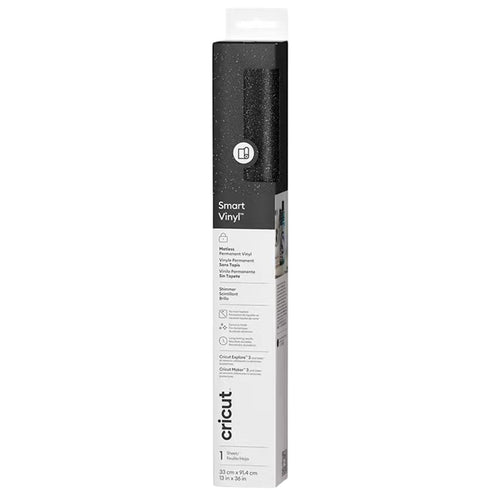 Cricut Everyday Smart Vinyl Permanent 13"X36" /Shimmer Black