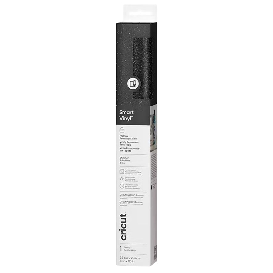 Cricut Everyday Smart Vinyl Permanent 13"X36" /Shimmer Black