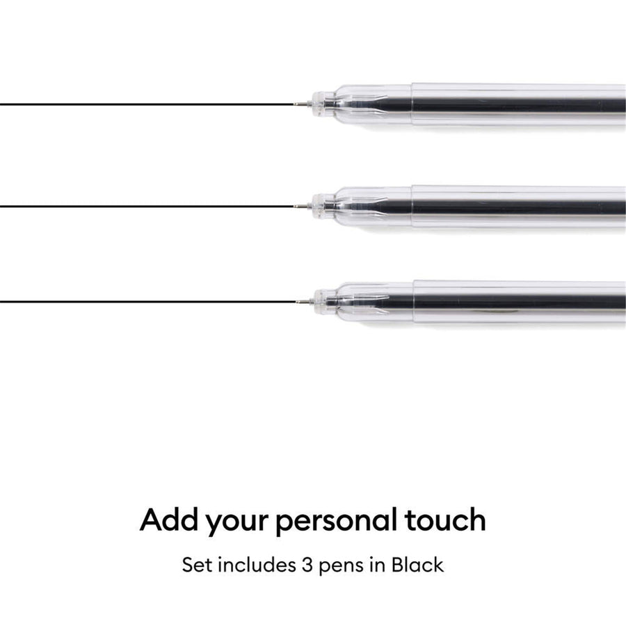 Cricut Extra Fine Point Pen Set, 0.3mm (3 pcs) + Adapter