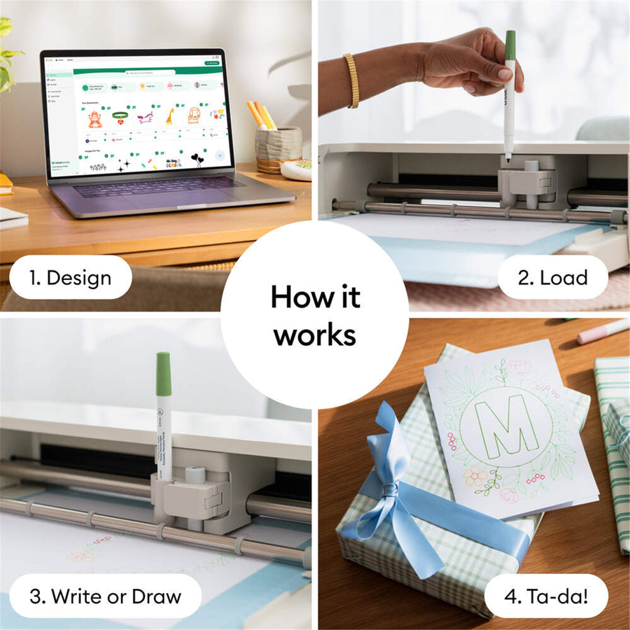 Cricut Fine Point Pens 0.4 mm, Ultimate Sampler (30 pcs) + Adapter