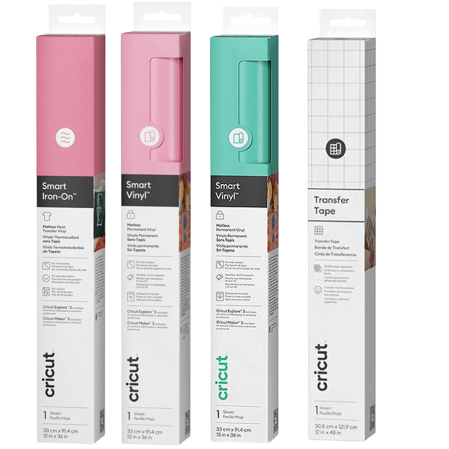 Cricut  Explore/ Maker  Smart Matless Long-Cut Bundle - Pastel Sweetheart