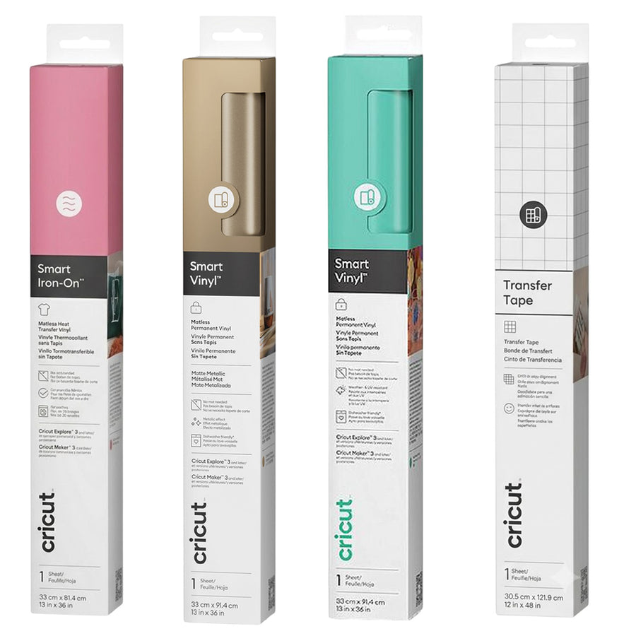 Cricut  Explore/ Maker  Smart Matless Long-Cut Bundle -Matt Metallic & Mint Edition
