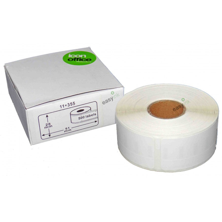 Compatible for Dymo ZDY11355 - 11355/S0722550 Compatible Dymo LW Label 19mm x 51mm Roll 500