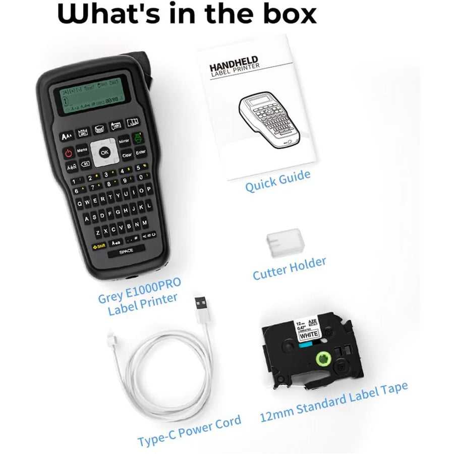AIE1000PROGY - Aimo E1000 Pro Label Printer - Grey