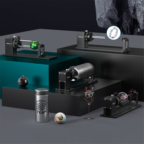 Creality Accessories   Rotary Kit Pro for Curved Surface Engraving