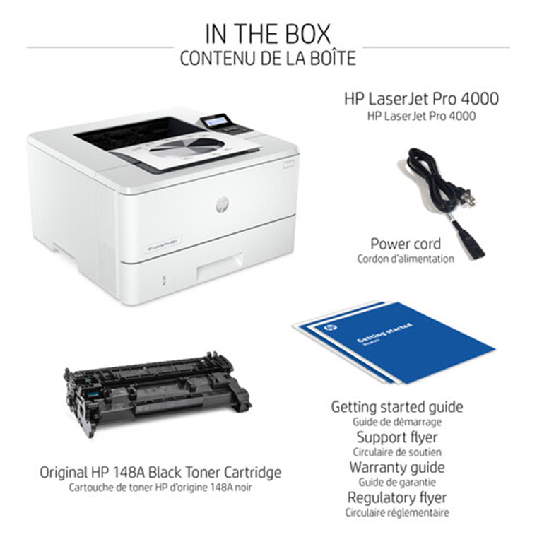 2Z601F - HP LASERJET PRO 4001DW PRINTER