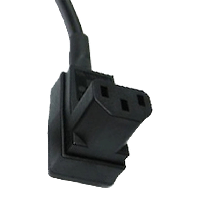 KNCS19-04 - IEC C13 10A Unterer Eingang Niedrigprofil-Buchse schwarz Bulgin