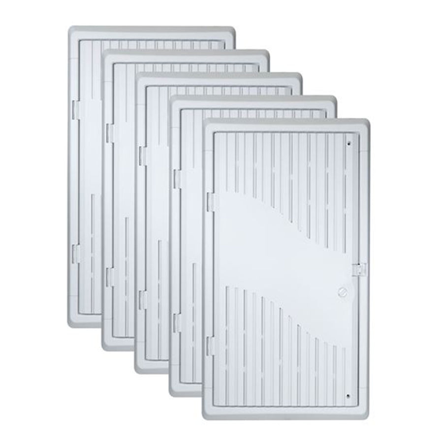DYNAMIX HWS-2803WRV2-5 - 28'' Recessed 5pc Bundle Plastic Network Enclosure. WiFi Ready Slim Vented Lid