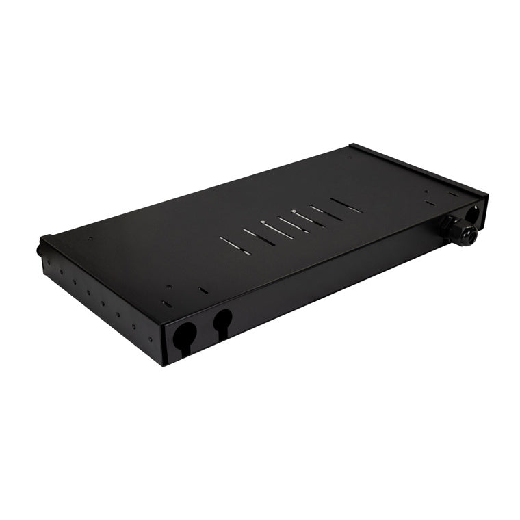 DYNAMIX FPP24SF-L112LA1 - 19'' 1U Fibre Tray 12C LC SM Fully Loaded 12x LC Elite OS2 Pigtails 6x LC Duplex Blue
