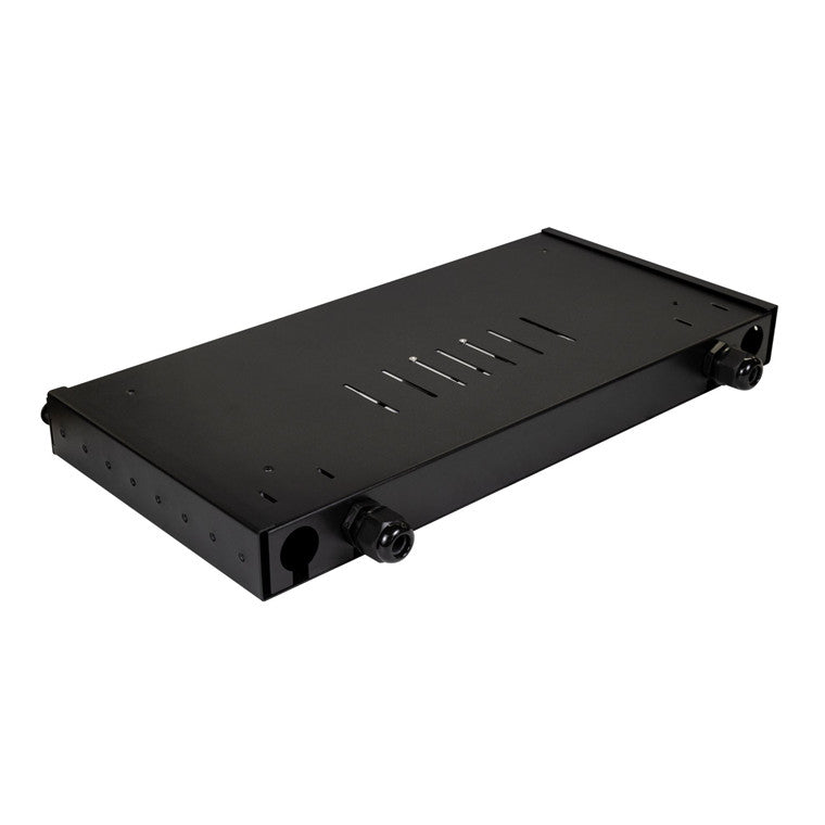 DYNAMIX FPP24SF-L124LA1 - 19'' 1U Fibre Tray 24C LC SM Fully Loaded 24x LC Elite OS2 Pigtails 12x LC Duplex Blue