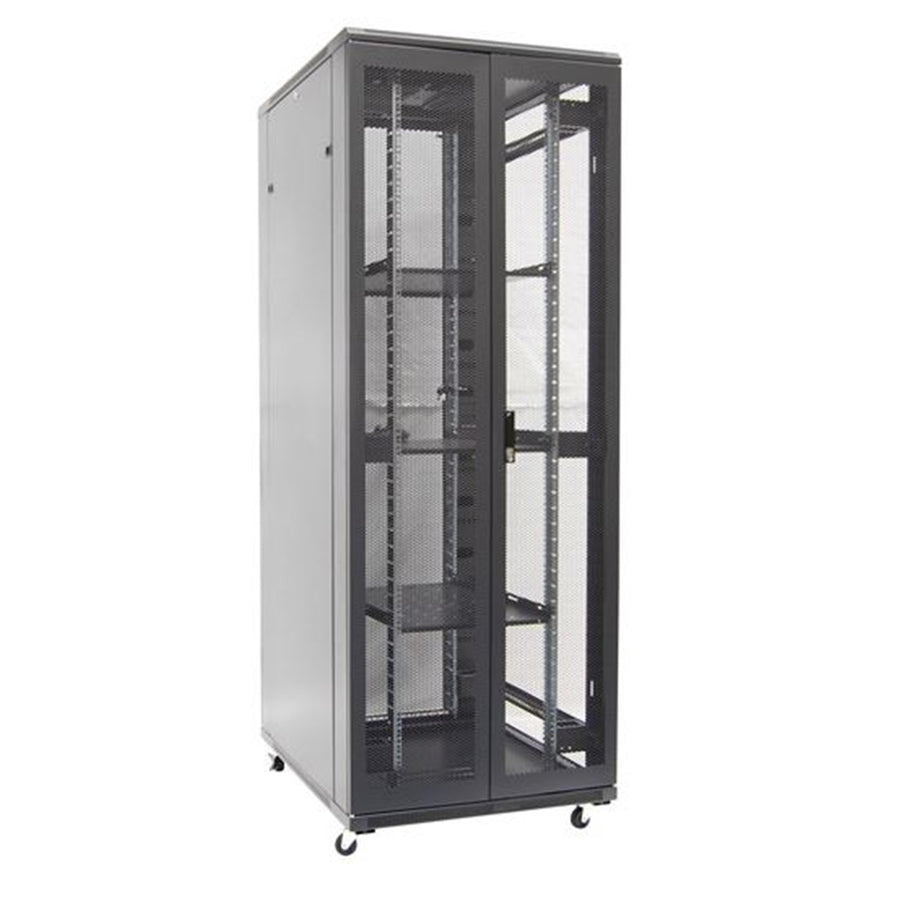 DYNAMIX 37RU Server Cabinet 800mm Deep (800 x 800 x 37U). Incl 2x Fixed Shelves 4x Fans