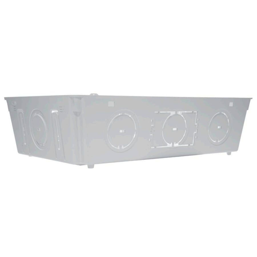 DYNAMIX HWS-903WR - 9'' Recessed Plastic Enclosure w/ Flush Lid Slim Vented Lid w/ Triple GPO Knock Outs