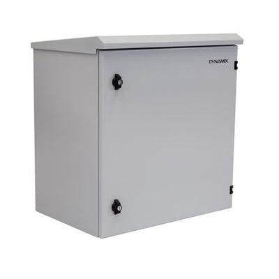 DYNAMIX RODW12-600 - 12RU Outdoor Wall Mount Cabinet 611x625x640mm (WxDxH). IP65 Rated Lockable Front Door