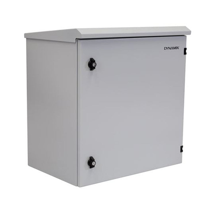 DYNAMIX RODW12-600 - 12RU Outdoor Wall Mount Cabinet 611x625x640mm (WxDxH). IP65 Rated Lockable Front Door