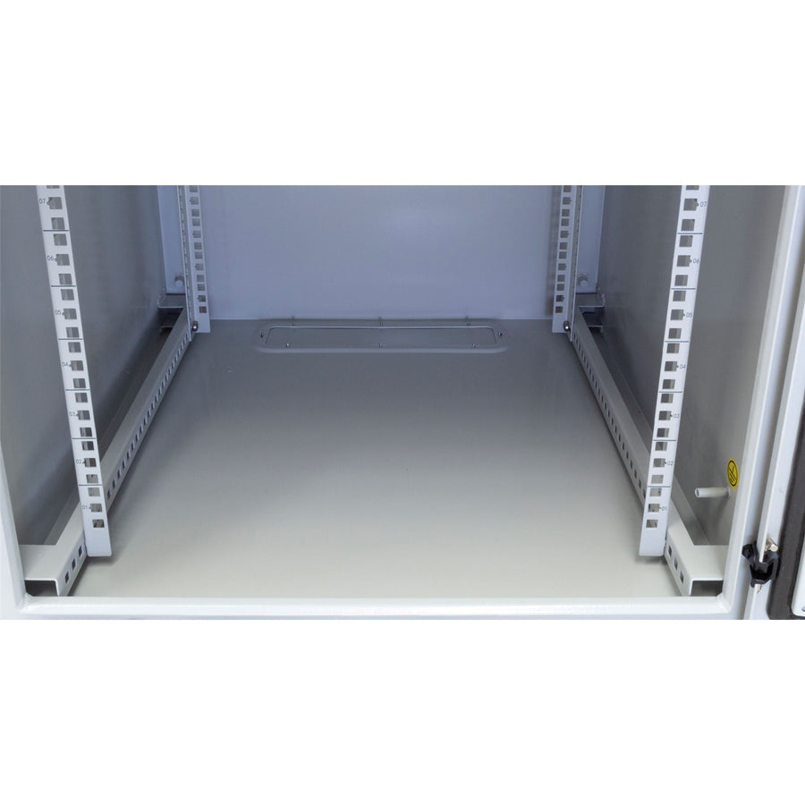DYNAMIX RODW12-600 - 12RU Outdoor Wall Mount Cabinet 611x625x640mm (WxDxH). IP65 Rated Lockable Front Door