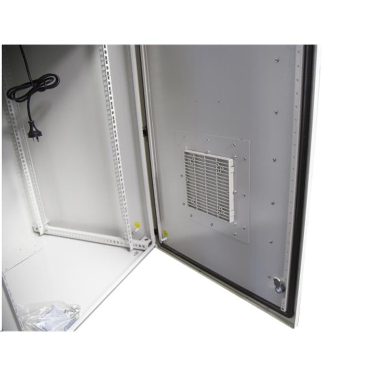 DYNAMIX RODW18-400FK - 18RU Vented Outdoor Wall Mount Cabinet 611x425x915 IP45 rated Lockable front door