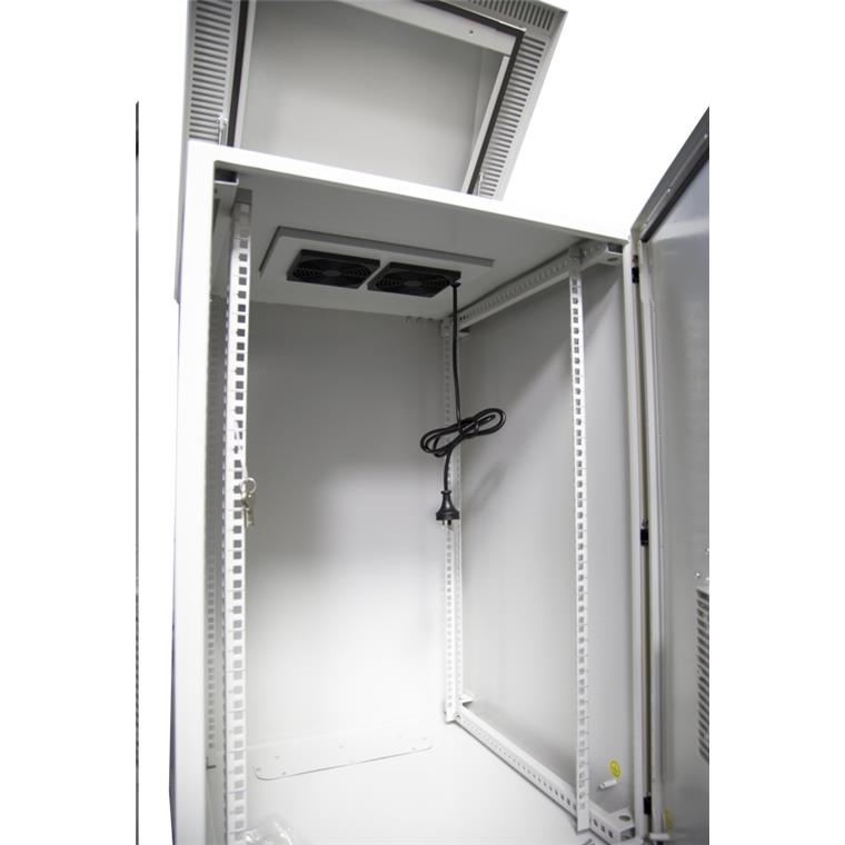 DYNAMIX RODW24-400FK - 24RU Vented Outdoor Wall Mount Cabinet.Dim 611x425x1190 IP45 rated Lockable Door