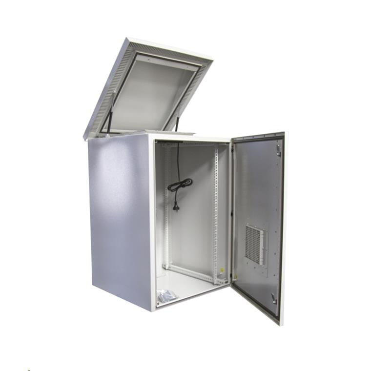 DYNAMIX RODW24-600FK - 24RU Vented Outdoor Wall Mount Cabinet.Dim 611x625x1190 IP45 rated Lockable Door