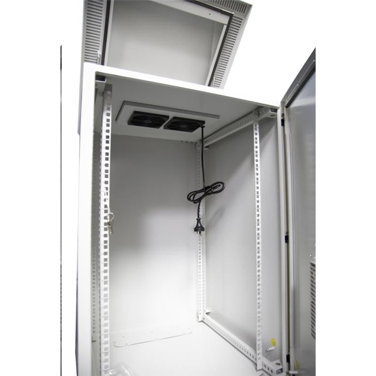 DYNAMIX RODW24-600FK - 24RU Vented Outdoor Wall Mount Cabinet.Dim 611x625x1190 IP45 rated Lockable Door