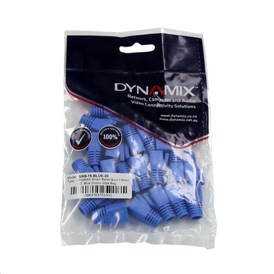 DYNAMIX SRB-75-BLUE-20 – Zugentlastungstülle Außendurchmesser: 75 mm, Farbe: Blau, 20er-Pack, geeignet für Cat6A geschirmt
