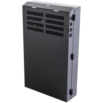 DYNAMIX RVWM0204S - 4RU Vertical Wall Mount Cabinet w/ 2RU Horizontal Mounting Rails. 650x230x600mm