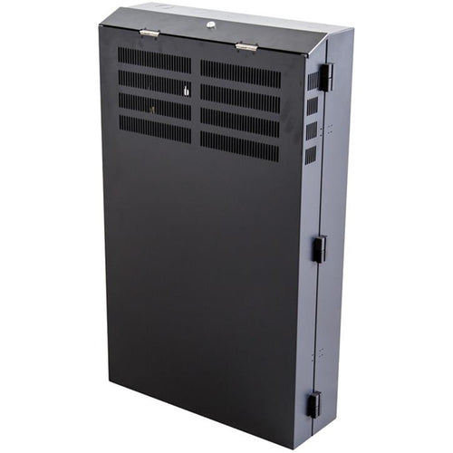 DYNAMIX RVWM0204S - 4RU Vertical Wall Mount Cabinet w/ 2RU Horizontal Mounting Rails. 650x230x600mm