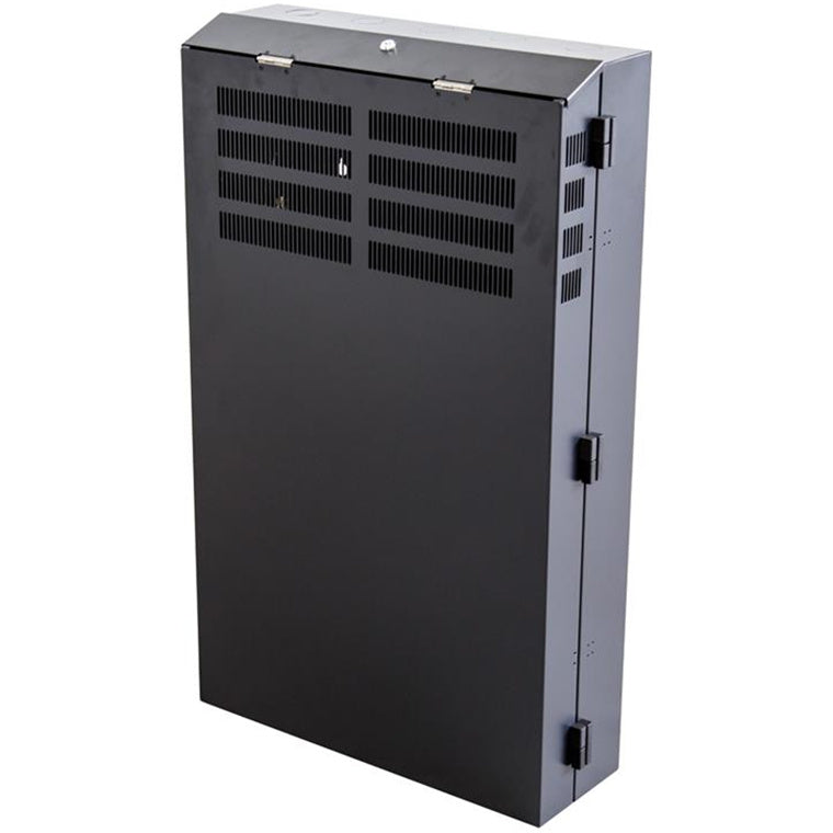 DYNAMIX RVWM0204S - 4RU Vertical Wall Mount Cabinet w/ 2RU Horizontal Mounting Rails. 650x230x600mm